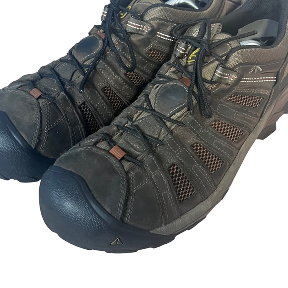 KEEN Men’s ATLANTA COOL ESD Steel Toe Size 13 Brown - Picture 3 of 12